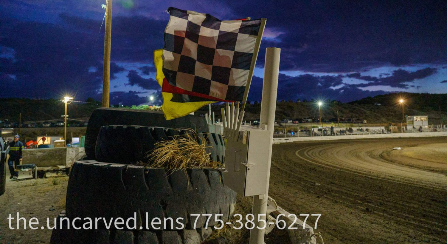 An Elko County Auto Racing community race track in Elko, Nevada.